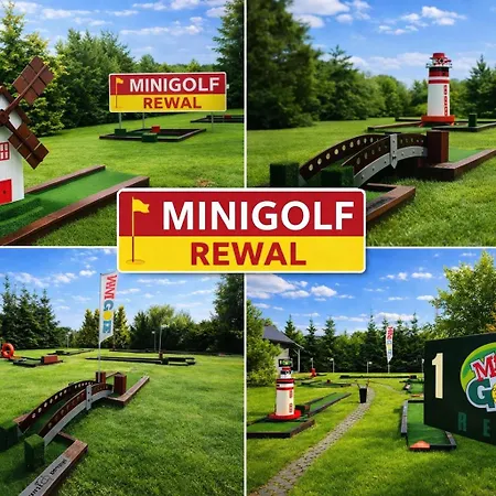 Kapitańskie Z Prywatnym Polem Do Gry W Mini Golf Domek letniskowy Rewal